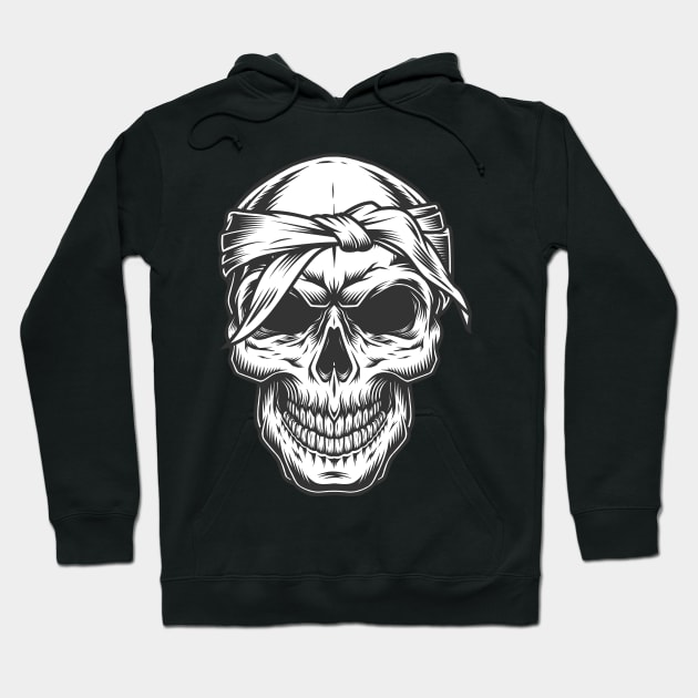 Skull Funny Design Hoodie by Mako Design 